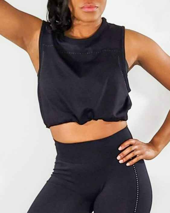 Bliss N Glow Crop (Black, Mint Green, Wine, Pink)