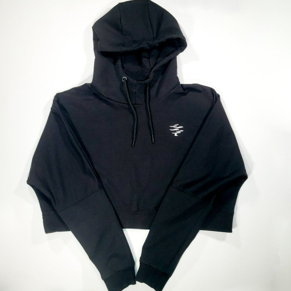 Crop Hoodie (Black)