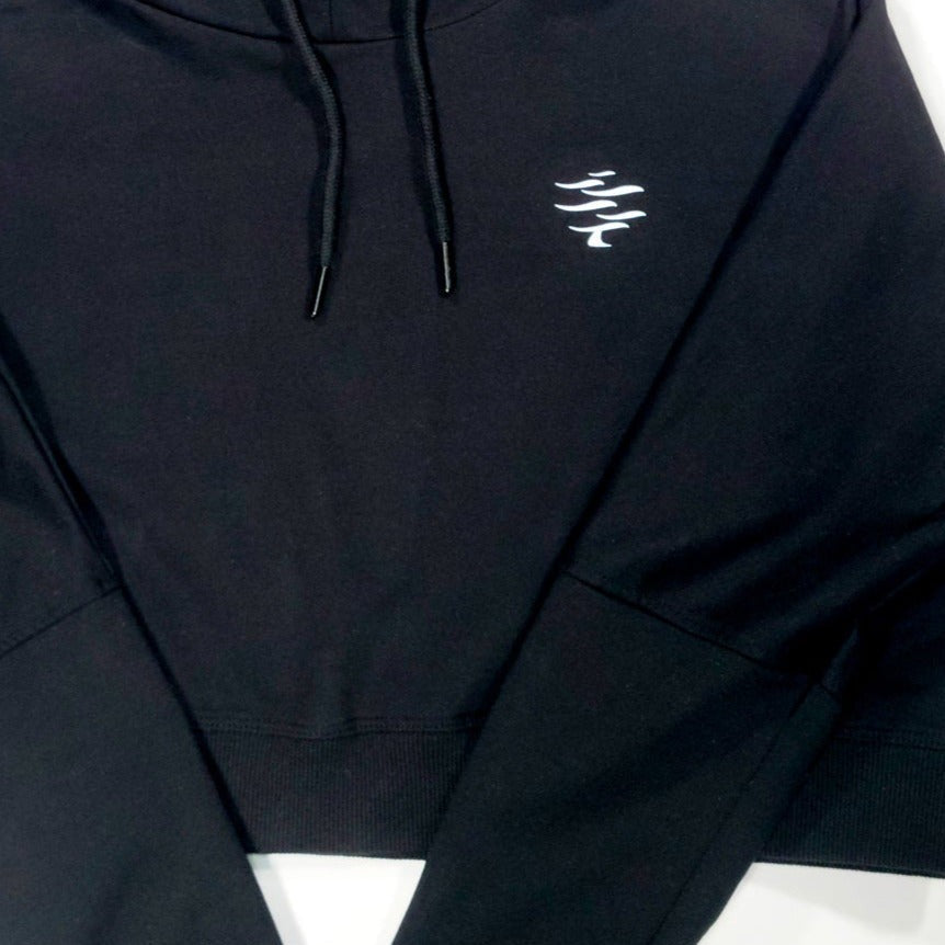 Crop Hoodie (Black)